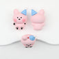 3D Animal Silicone Focal Beads Cute Rabbit Dog Design 20pcs