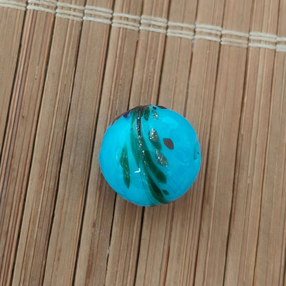 Painted Phoenix Tail Lampwork Glass Beads 12mm Multicolor 50pcs 21