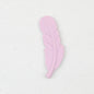 Colorful Feather Shaped Silicone Beads 20pcs 7