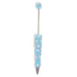 Beadable Pen with Rhinestone Pearl Chain Multicolor Rotating 5 Pcs 17
