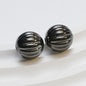Plated Pumpkin Acrylic Beads 14mm Glossy Metallic Colors 50pcs 4