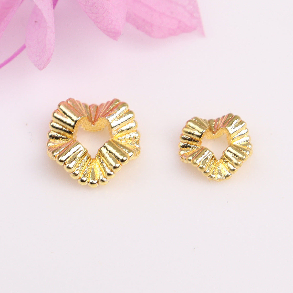 Alloy Wavy Spacer Beads 6mm 8mm Tibetan Style 10pcs 4