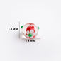 Dopamine-Themed Flower Glass Beads 14mm 10pcs 8