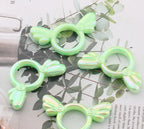 UV Color Plated Solid Color Varied Sakura Angel Wings Acrylic Beads 2pcs 14