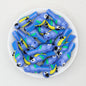 3D Colorful Feather Parrot Silicone Focal Beads 20pcs 3
