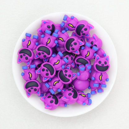 Colorful 3D Animal Monster Silicone Focal Beads 20pcs 4