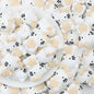 3D Cute Beige Bow White Cat Silicone Focal Beads 20pcs