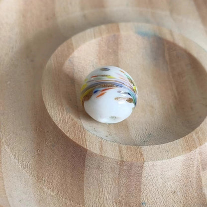 Painted Phoenix Tail Lampwork Glass Beads 12mm Multicolor 50pcs 10
