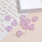 Transparent Heart Acrylic Beads 18x20mm Quilted Pastel 10pcs 10