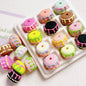 Painted Cake Acrylic Beads 14x20mm Colorful Dripping Icing 10pcs 16