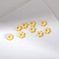 Floral Flower Shape 8mm Acrylic Spacer Beads 50pcs 14