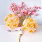 Flower Clay Beads 22mm Multicolor Peony Balls Polymer 10Pcs 13