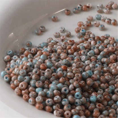 Premium Picasso Oil Painting Texture Seed Glass Beads 2mm 3mm 26