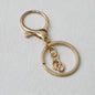 Zinc Alloy Lobster Clasp Keychain Hardware with Split Ring