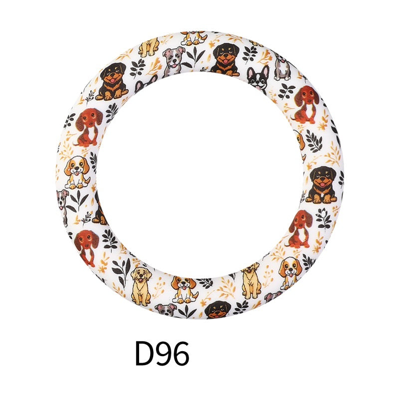 65mm Printing circular silicone rings 95
