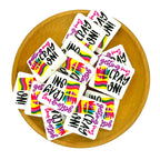 Silicone Focal Beads Crayon Box with Getting My Cray On Lettering 20pcs 2