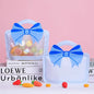 Matte Bow Zip Lock Plastic Handle Window Bags Pink Blue Red 10pcs 19x20 24x26cm 5