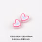Bowknot Outline Heart Acrylic Beads 11mm 40pcs 11