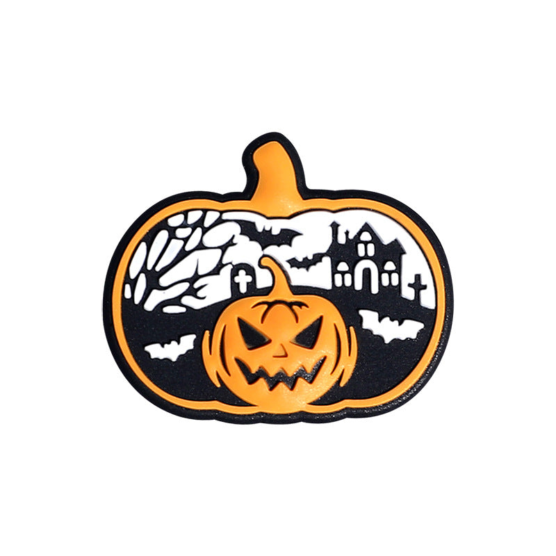 Silicone Focal Beads Halloween Pumpkin Head Bat Castle 20pcs