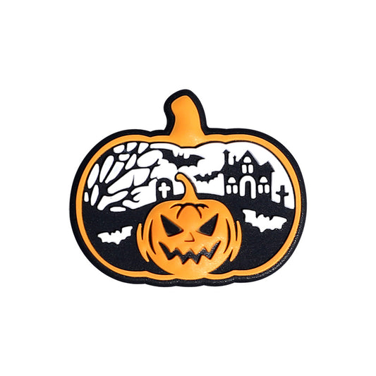 Silicone Focal Beads Halloween Pumpkin Head Bat Castle 20pcs