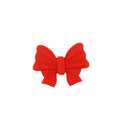 Silicone Focal Beads Christmas Color-Shifting Bow Red Green 20pcs