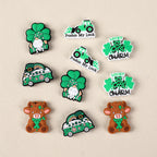 Silicone Focal Beads Saint Patrick Day Clover Lucky Charm 10pcs 3