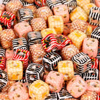 Square Acrylic Beads 14mm Striped Cartoon Puppy Pattern 10pcs 2
