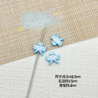 Baking Painted Poker Metal Beads 15mm Colorful Whimsical Design 10pcs 5