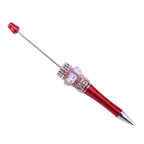 Beadable Pen with Kitty and Rhinestone  5