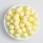 Striped 15mm Priented Round Silicone Beads Balloon Design 50pcs 3
