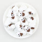 3D Halloween Brown Book Little Ghos Silicone Focal Beads 20 pcs 2