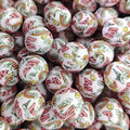 15mm Silicone Beads Pink Smiling Rainbow Print 50pcs