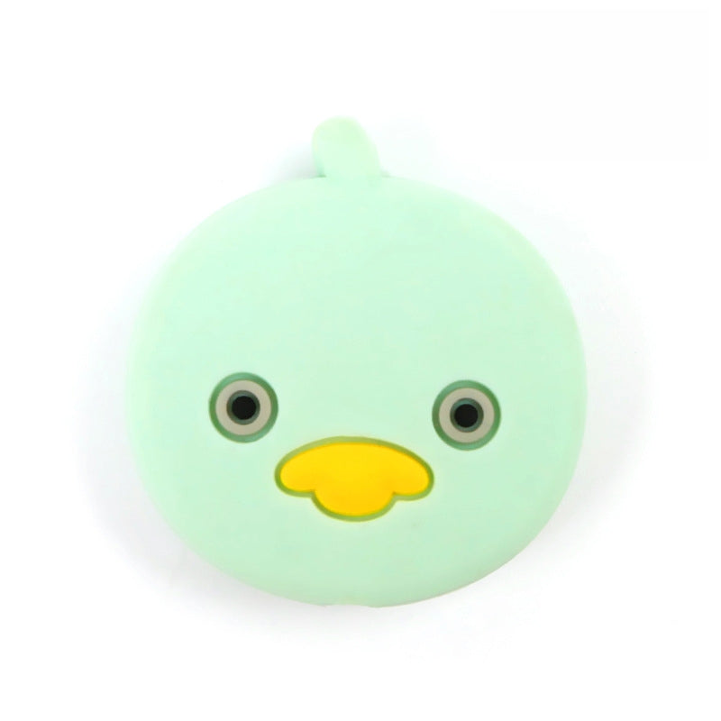 Silicone Focal Beads Duck Smiling Face Pastel Colors 20pcs 11