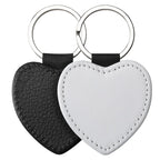 Sublimation Blank Keychain White Metal Ring Multiple Shapes 12