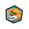 Silicone Focal Beads Western Cowboy Killer Halloween Hexagonal Orange Hat 1pcs