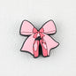 Pink Bow Ballet Shoe Silicone Focal Beads 20pcs 2