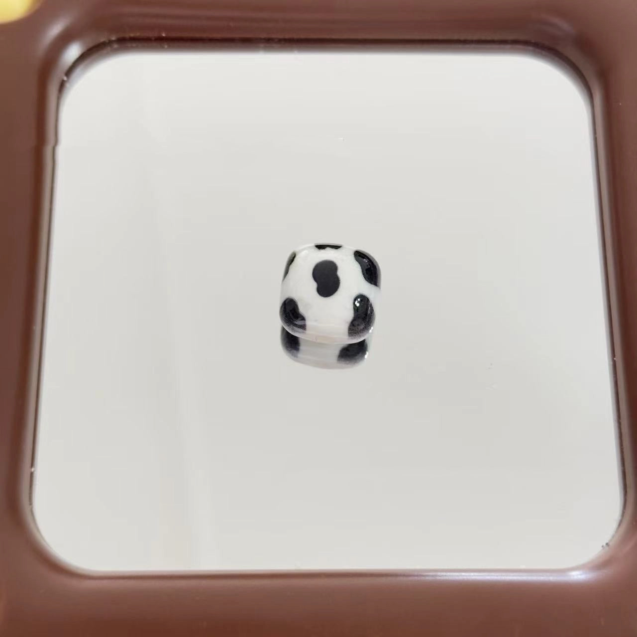 Acrylic Square Beads 16mm Glossy Cartoon Faces 10pcs 12