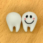 Silicone 3D Focal Beads Smile Tooth Playful Face Cheeks