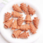 Glossy Christmas Tree Acrylic Beads 36x22mm Colorful Mixed 5pcs 12