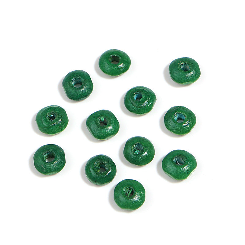 Wooden Round Spacer Beads 6mm 8mm Colorful Dyed Schima 250g 13