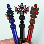 Silicone Halloween 3D Focal Beads Spooky Characters 20pcs