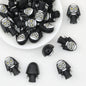 Halloween Black Nun 3D Silicone Focal Beads 20pcs