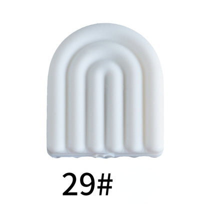 Color Arch Silicone Beads Minimalist Door Design 20pcs 12