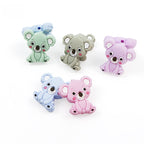 Silicone Focal Beads Animal Koala Tilted Head 20pcs 3