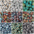 15mm Colored Leopard Print Round Silicone Beads 50pcs