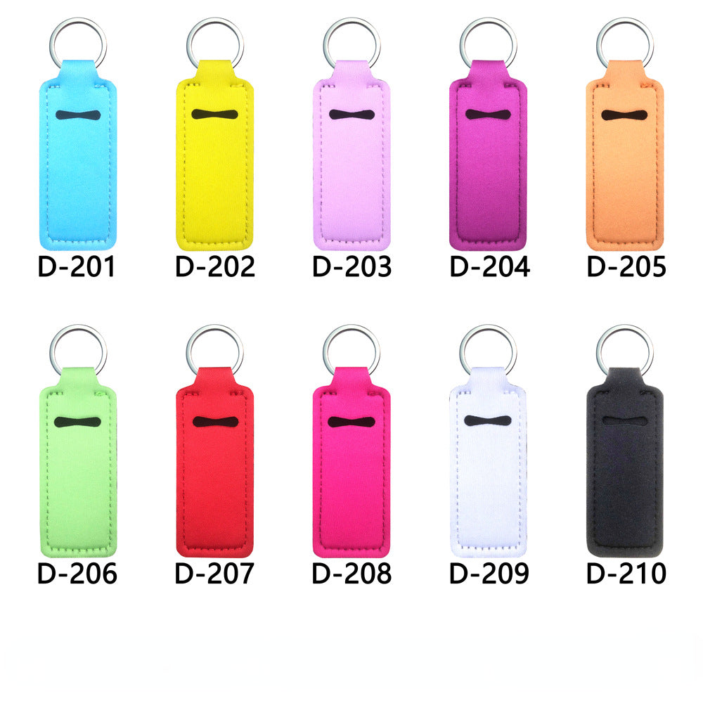 Neoprene Sanitizer Chapstick Holder Wrist Strap Keychain 10pcs 5