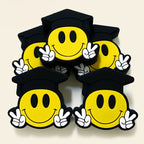 Silicone Focal Beads Smiling Doctor Hat Peace Sign Hands 20pcs