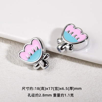 Tulip Shaped 18mm Enamel Acrylic Beads with UV Coating 20pcs 5