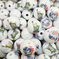 Statue of Liberty 16mm Acrylic Round Beads 50pcs 5