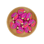 Silicone Focal Beads Apple TEACH Lettered Front Facing 20pcs 7